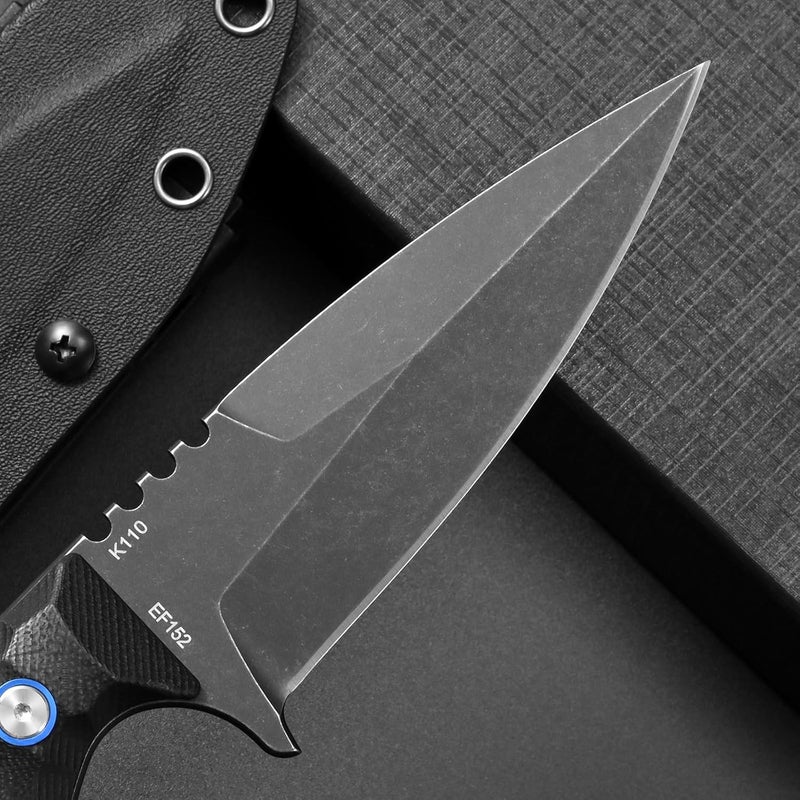 Eafengrow EF152 Fixed Blade Knife K110 Steel Blade G10 Handle Full Tang EDC Tool Knife for Outdoor Working Camping Hiking - Image 4
